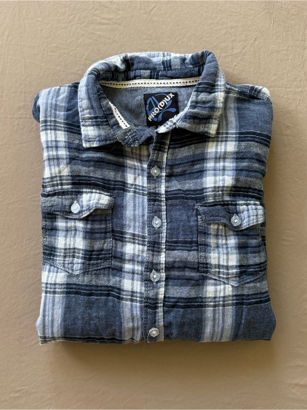 Vintage Y2K PRO(D)UX plaid flannel shirt